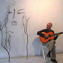 potrait of Dave Soldier and stick friend by Robert Janz, 2006
